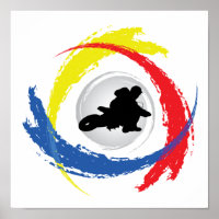 Motocross Tricolor Emblem