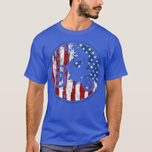 Motocross USA American Flag 4th Of July T-Shirt