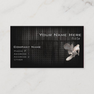 Motocross Whip; Cool Black Business Card