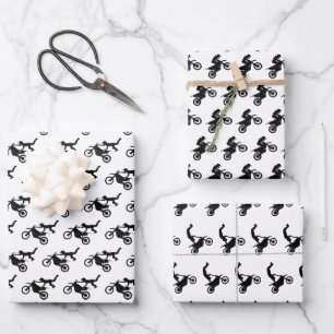 Motocross Wrapping Paper, Dirt Bike Gift Wrap