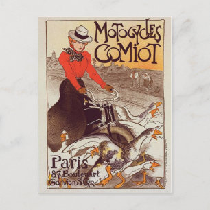 Motocycles Comiot - Paris Vintage Postcard