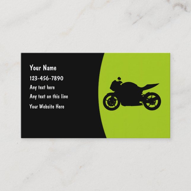 Motocyclisme Motocycliste Cartes de visite mécanic (Devant)