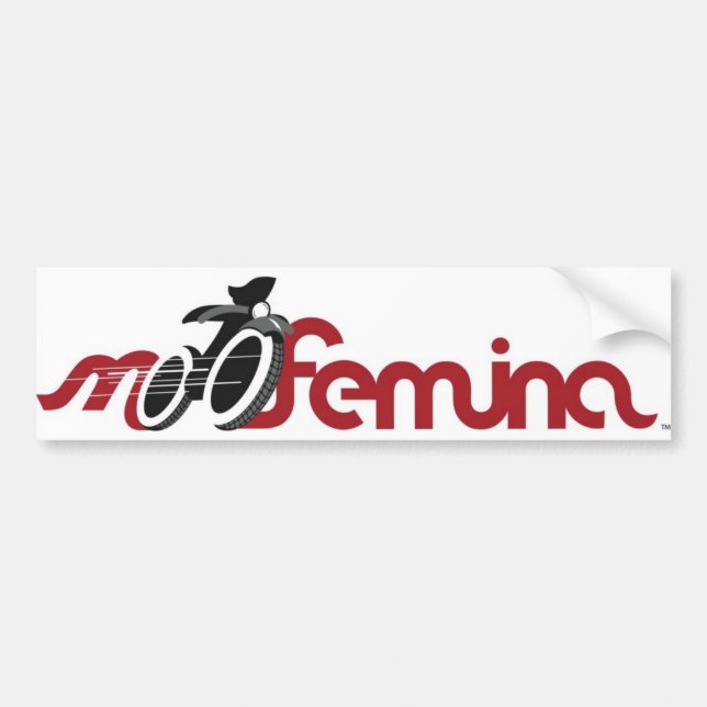 MotoFemina Bumper Sticker (Front)