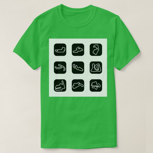MotoGP Circuits  T-Shirt (Design Front)