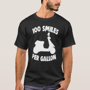 Motor Bikers Moped Motorcycle Scooter 100 Smiles P T-Shirt