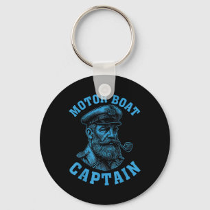 Motor Boat Captain _1  Keychain