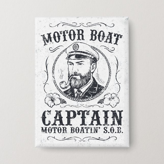 Motor Boat Captain Funny Pontoon Boating (Front)