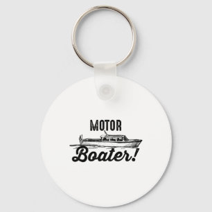 Motor Boater Funny I Love Motor Boating Gift Keychain