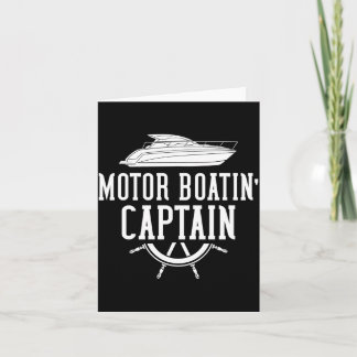 Motor boating motorboat speed boat performance  card