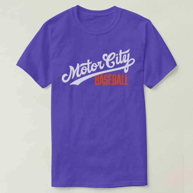 Motor City Baseball T-Shirt (Design Front)