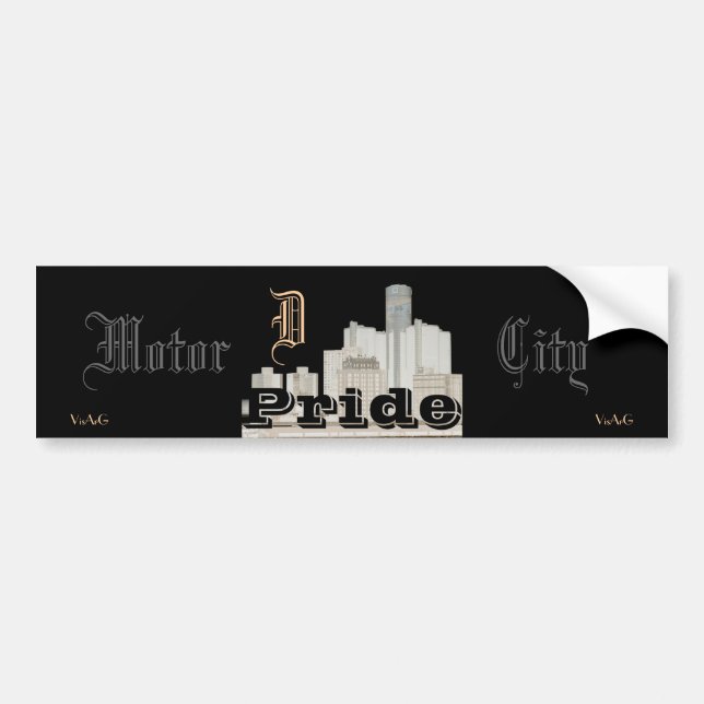Motor City Pride (sticker) Bumper Sticker (Front)