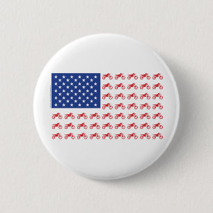 Motor-Cycle-Flag-Moto-Cross 2 Inch Round Button
