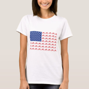 Motor-Cycle-Flag-Moto-Cross T-Shirt