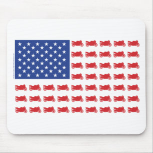 Motor-Cycle-Flag-Sport Mouse Pad