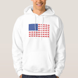 Motor-Cycle-Flag-WING Hoodie