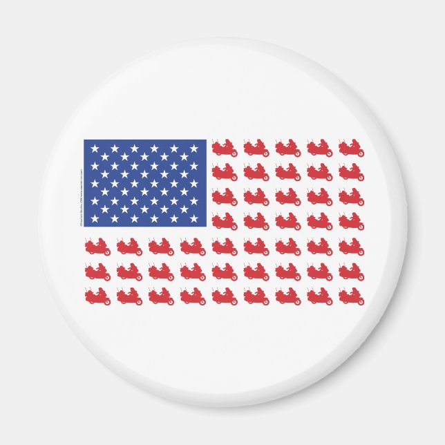 Motor-Cycle-Flag-WING Magnet (Front)