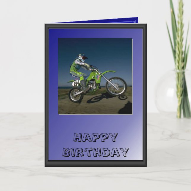 Motor cycle rider card (Front)
