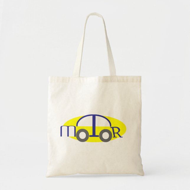 Motor Design Tote Bag (Front)