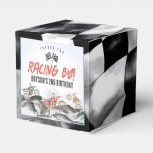 Motor Dirt Bike Adventure Outdoor Birthday Party  Favor Box