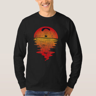 Motor Glider In Front Of The Sunset Idea T-Shirt