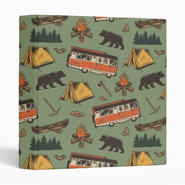 Motor Home Camp Adventures Pattern Binder (Front/Spine)