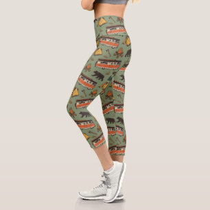 Motor Home Camp Adventures Pattern Capri Leggings