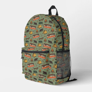 Motor Home Camp Adventures Pattern Printed Backpack
