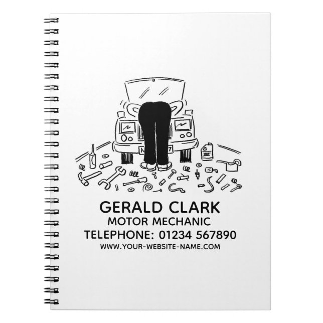 Motor Mechanic Notebook (Front)