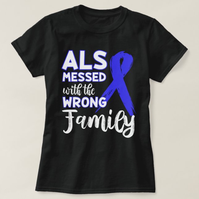 Motor Neurone Disease Awareness Gift ALS Survivor T-Shirt (Design Front)