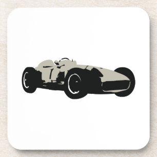 Motor Racing Car illustration printed on t-shirts Coaster