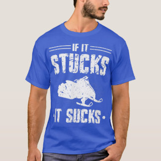 Motor Sled Winter Sports Funny Snowmobile  T-Shirt