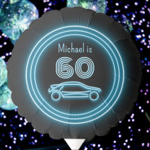 Motor Sport Themed Black with Blue Car Masculine