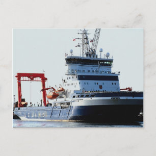 Motor vessel, Edinburgh Leith docks Postcard