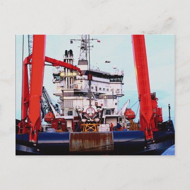 Motor vessel "Fennica", Edinburgh Leith docks Postcard (Front)