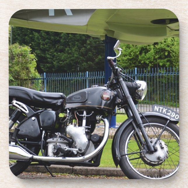 Motorbike And Spitfire Coaster (Front)