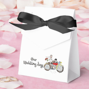 Motorbike Bride and Groom Wedding Favor Box