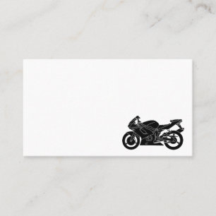 Motorbike Driver Rider Delivery Courier Messenger Business Card