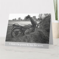 MOTORBIKE (FUNNY/FAKE) accident/customizable text