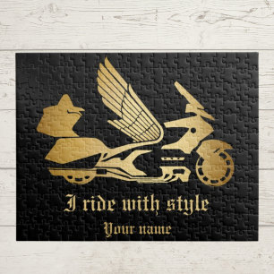 Motorbike motorcycle biker goldwing  jigsaw puzzle