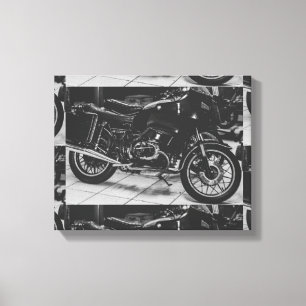 Motorbike Motorcycle Biker Rider Bike Canvas Print