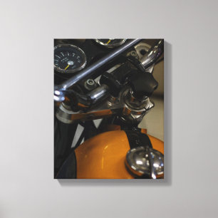 Motorbike Motorcycle Biker Rider Bike Canvas Print