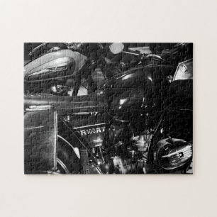 Motorbike Motorcycle Biker Rider Motorbike Jigsaw Puzzle