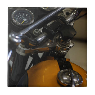 Motorbike Motorcycle Biker Rider Tile