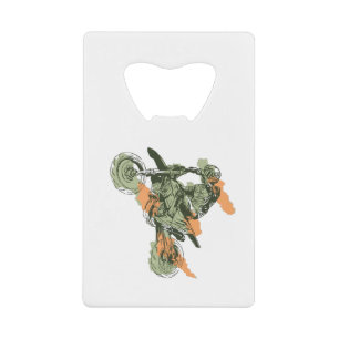 Motorbike Off Road Design Credit Card Bottle Opener
