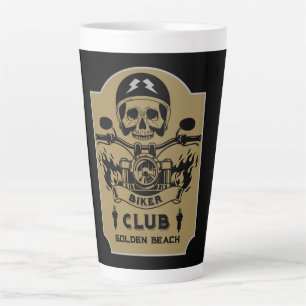 Motorbike Riders Club Latte Mug