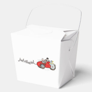 Motorbike & Sidecar Bride and Groom Wedding Favor Box