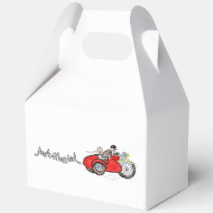 Motorbike & Sidecar Bride and Groom Wedding Favor Box
