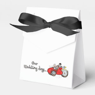 Motorbike & Sidecar Bride and Groom Wedding Favor Box