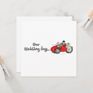 Motorbike & Sidecar Wedding Invitation