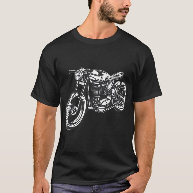 Motorbike Vintage Motorcycle Design T-Shirt (Front)
